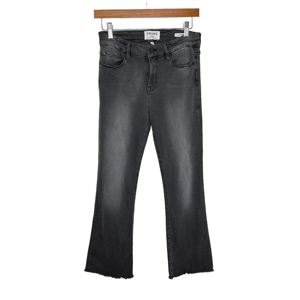 Frame Denim Women's Ankle Crop Black Wash Jeans